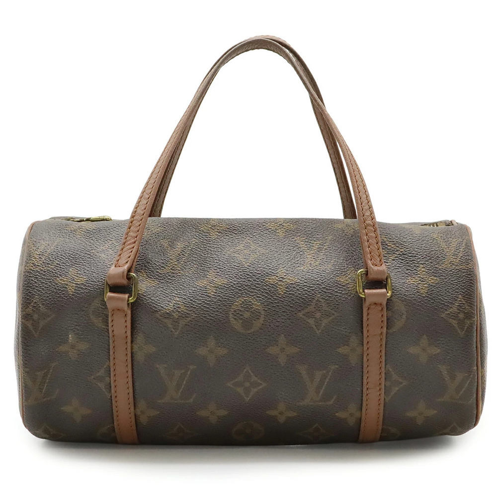 LOUIS VUITTON Monogram Papillon Handbag Cylindrical